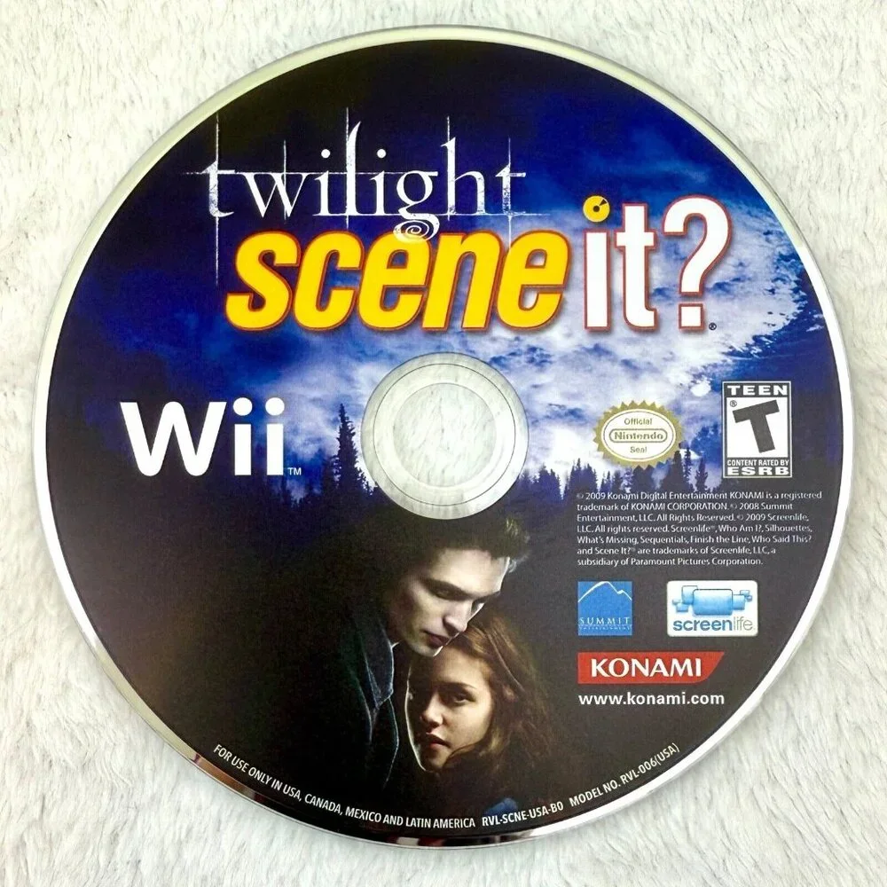 Nintendo Wii Twilight Scene it? Game 2009 Konami
